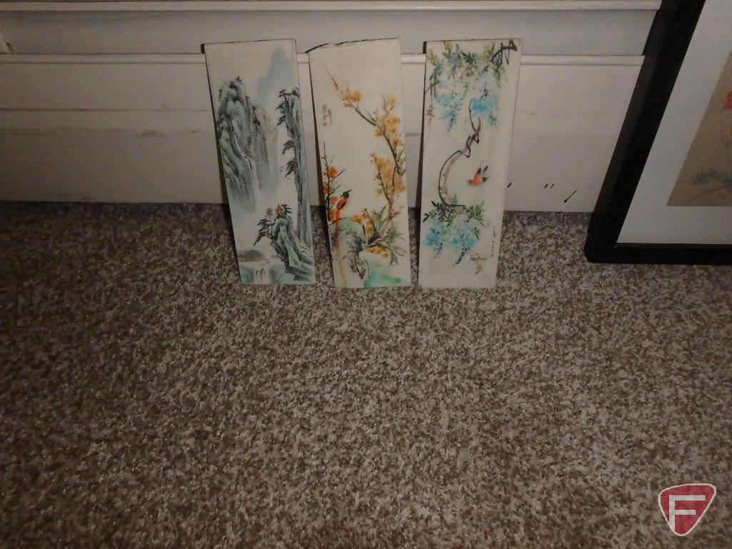 Assortment of pictures, matted and framed, various sizes, Bonnie Mohr and others.