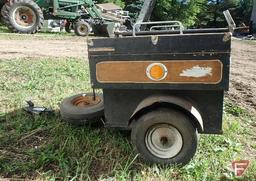 Wood motorcycle trailer