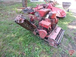 78" Toro Professional walk behind reel mower with riding sulky and Wisconsin engine