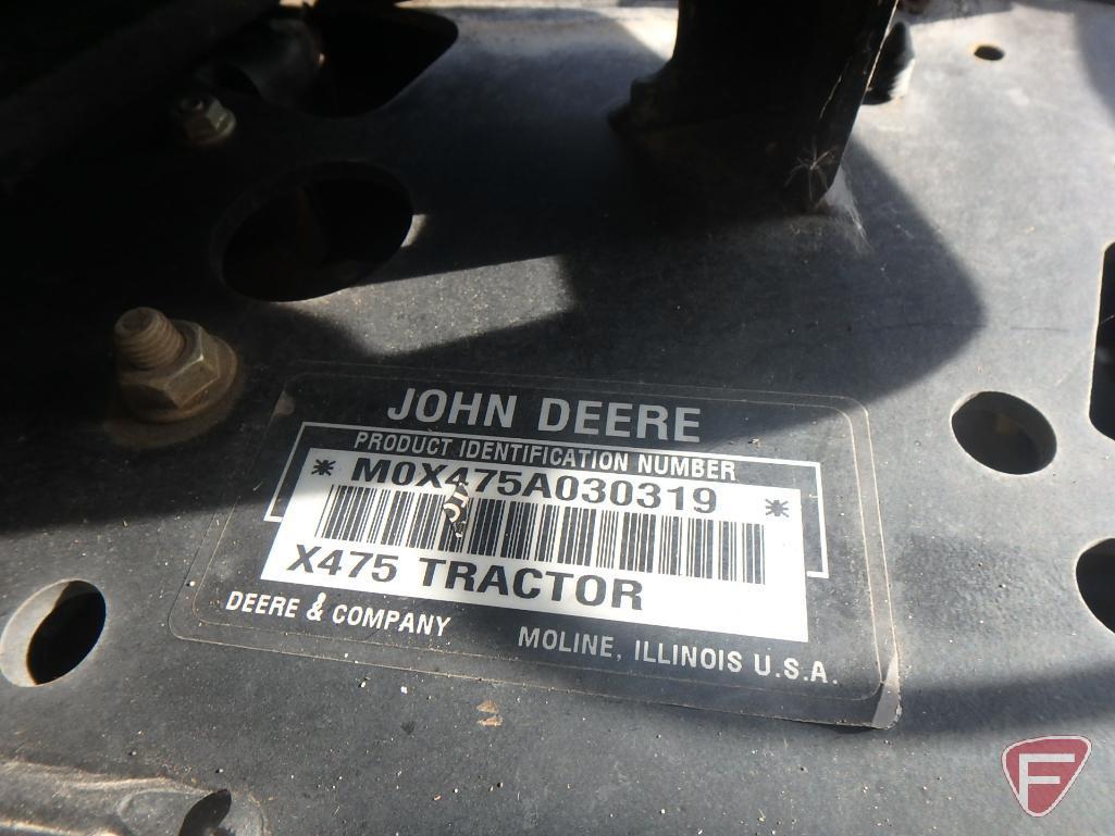John Deere X475 54" riding mower