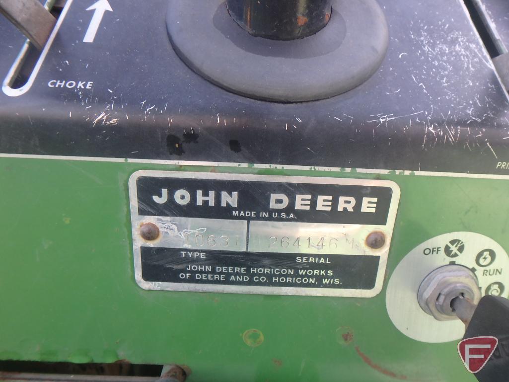 John Deere 110 39" riding mower