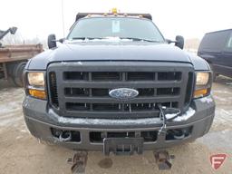 2007 Ford 4x4 F-450 Truck with Dump Box and Western Snowplow