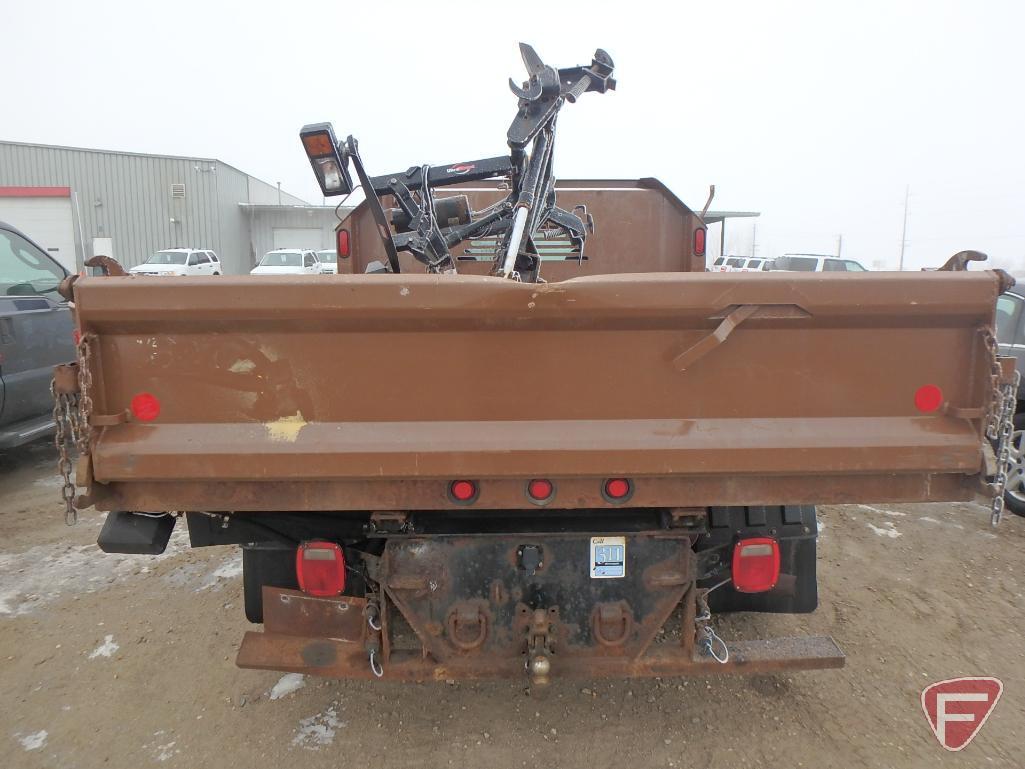 2007 Ford 4x4 F-450 truck with dump box and Western snowplow- HAUL ONLY