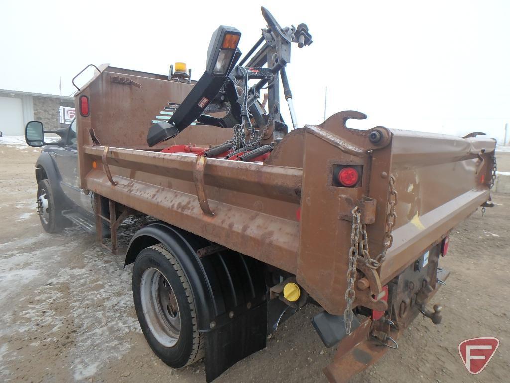 2007 Ford 4x4 F-450 truck with dump box and Western snowplow- HAUL ONLY