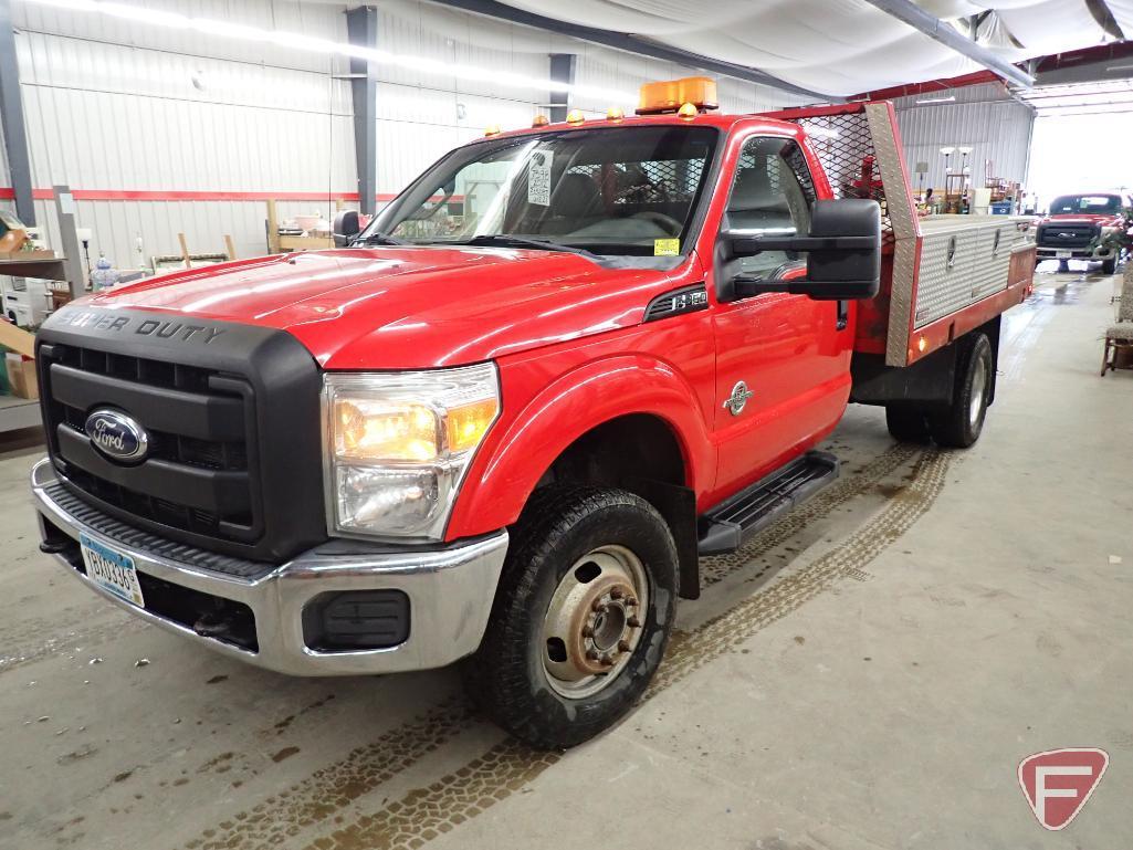 2012 Ford F-350 4x4 Flat Bed Truck