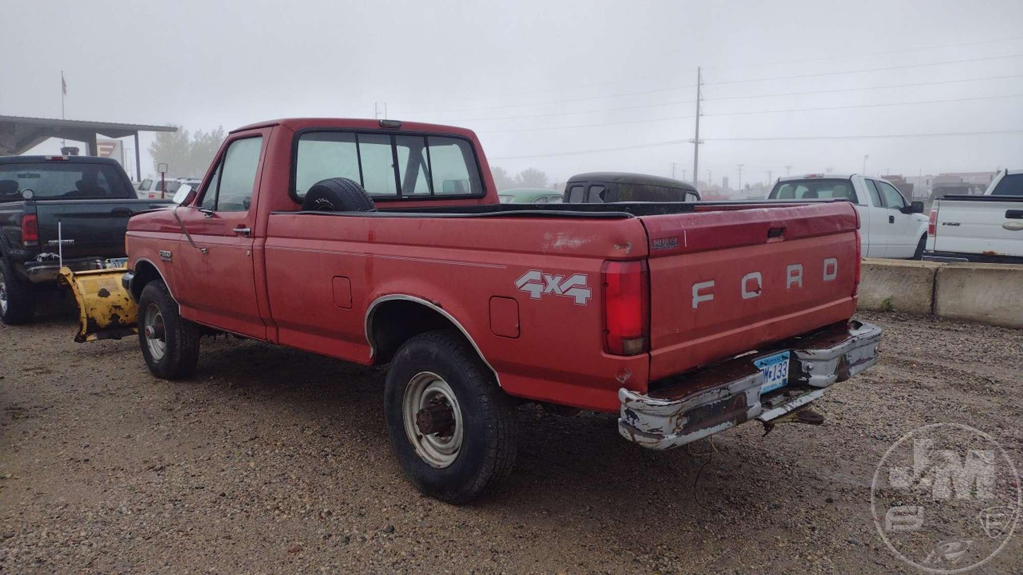 1991 FORD F-250 REGULAR CAB 4X4 3/4 TON PICKUP VIN: 1FTHF26H4MLA40483