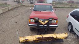 1991 FORD F-250 REGULAR CAB 4X4 3/4 TON PICKUP VIN: 1FTHF26H4MLA40483