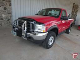 2004 FORD F-350 XL SUPER DUTY REGULAR CAB 4X4 1 TON TRUCK VIN: 1FTSF31S34ED66245