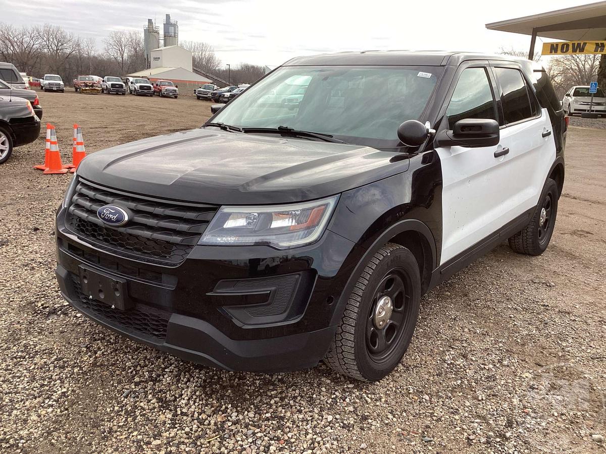 2018 FORD EXPLORER POLICE INTERCEPTOR VIN: 1FM5K8AR4JGA71654 AWD SUV