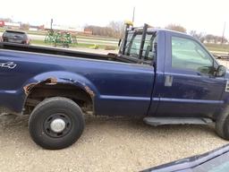 2008 FORD F-250 REGULAR CAB 4X4 3/4 TON PICKUP VIN: 1FTNF21558EB95098