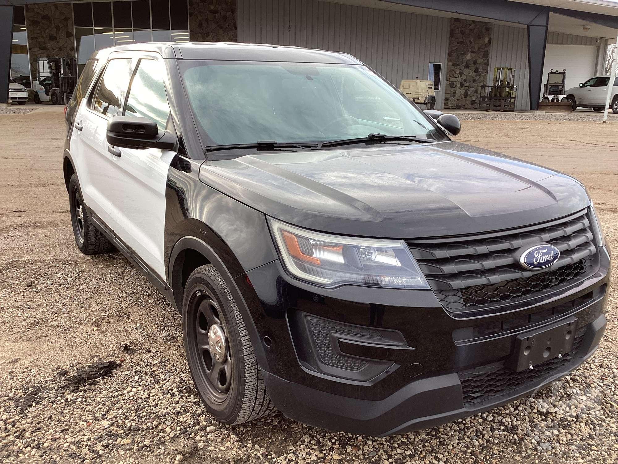 2018 FORD EXPLORER POLICE INTERCEPTOR VIN: 1FM5K8AR4JGA71654 AWD SUV