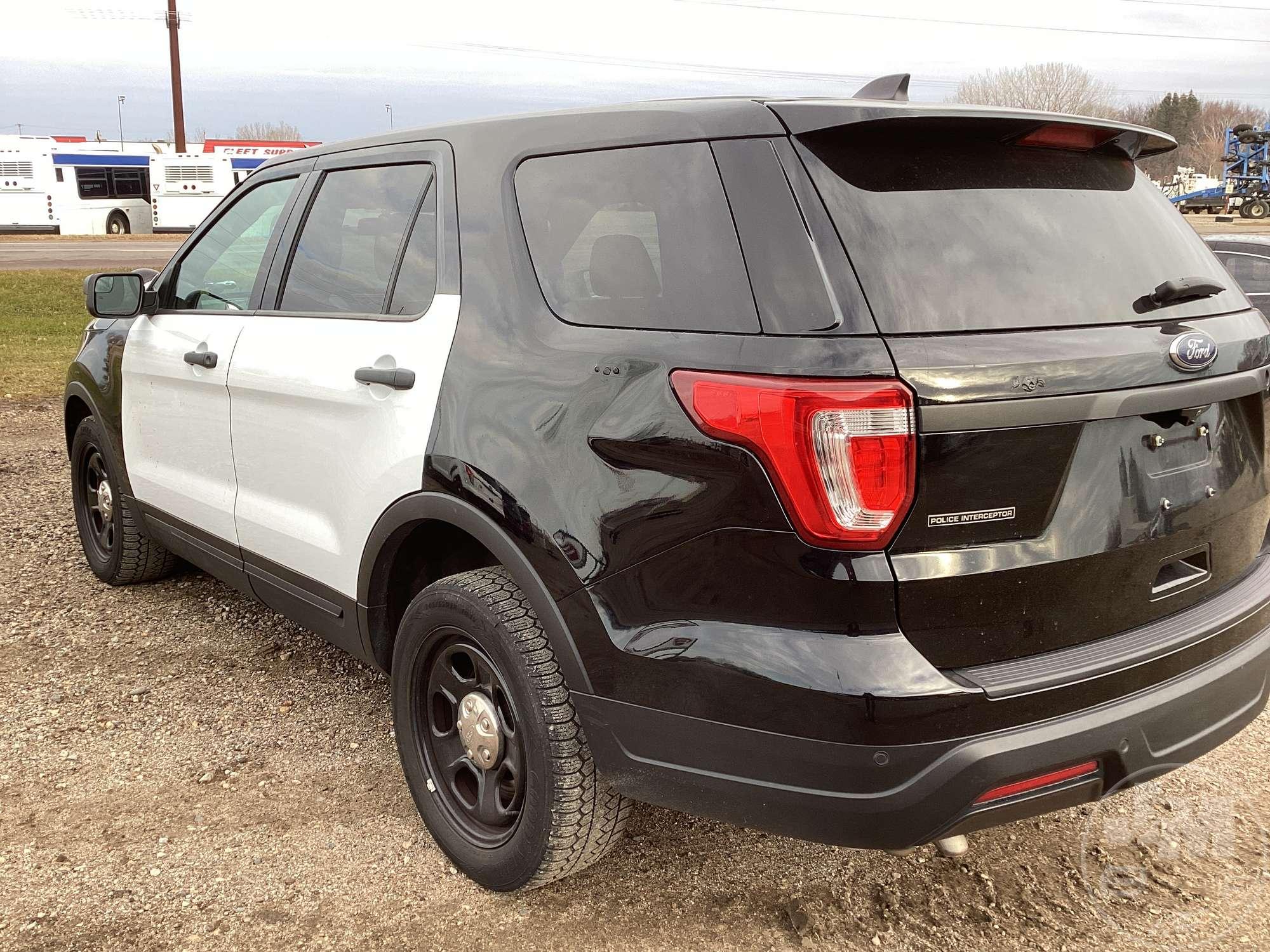 2018 FORD EXPLORER POLICE INTERCEPTOR VIN: 1FM5K8AR4JGA71654 AWD SUV