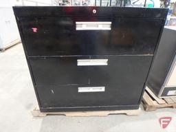 Steel file cabinet 42"x18"x39", steel cabinet on casters 23"x22"x23"