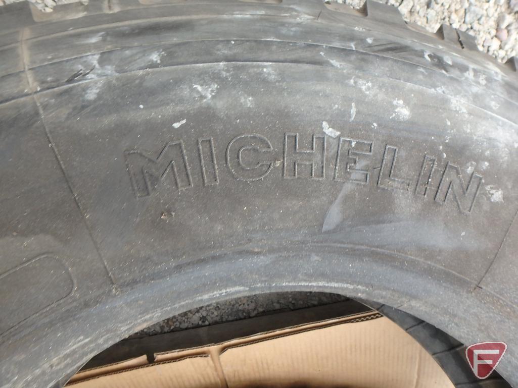 (2) Michelin tires 12 r 22.5