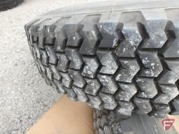 (2) Michelin tires 12 r 22.5