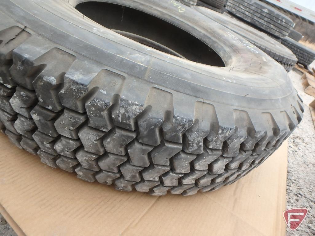 (2) Michelin tires 12 r 22.5