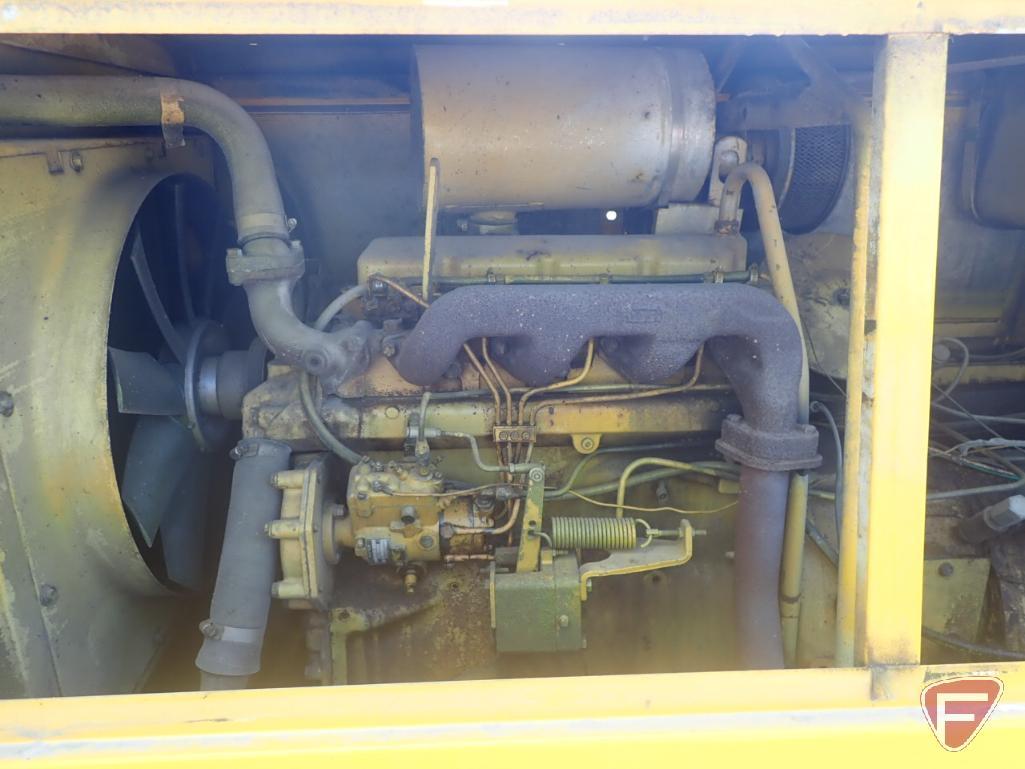 Worthington air compressor, diesel fuel, model CNPVP HEXX, 3642 hours
