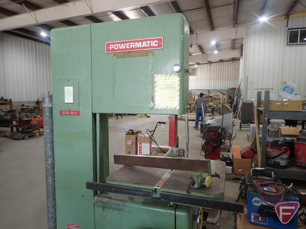 Powermatic band saw, 19", 208/416v, 3 phase