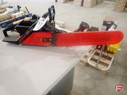 Jonsered 2054 Turbo chainsaw, 18" bar, includes spare chains, seller states runs