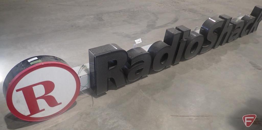 Radio Shack sign, 14', LED lights