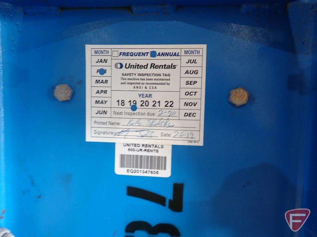 Genie AWP-30S man lift, 350lb cap, with charger, inspected in 2019