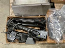 GAS CANS, LP TANK, JUMPER CABLES, LEVEL, RECHARGEABLE FLASH LIGHTS,