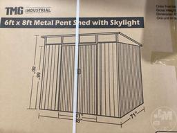 2021 TMG-MS0608P 6'X8' METAL TENT SHED WITH SKYLIGHT