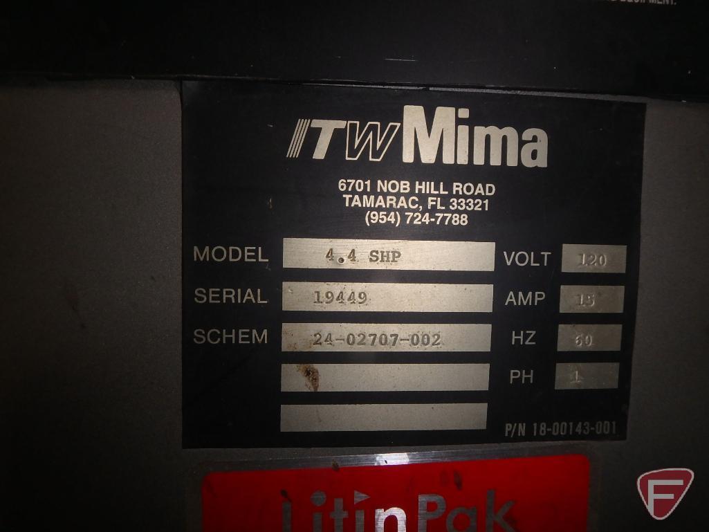 ITW Mima, 4.4 shp, Pallet shrink wrapper Semi-Automatic Turntable System