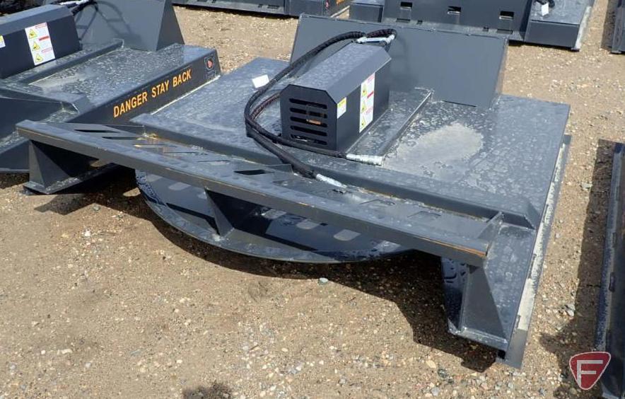 Unused Wolverine 72" brush cutter skid steer attachment