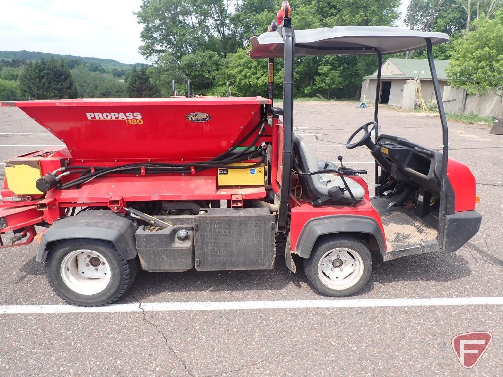 Toro Workman spreader with Propass 180 Truck Mount