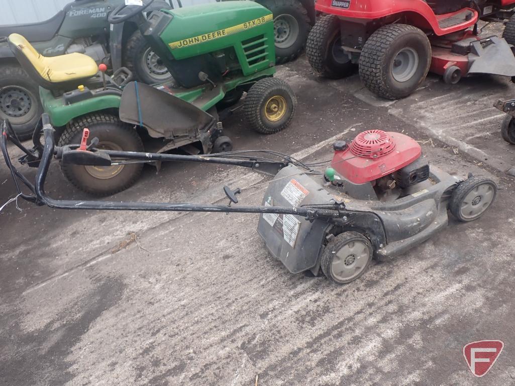 Honda HRX 217 22" self propelled push mower. did not try to start this unit