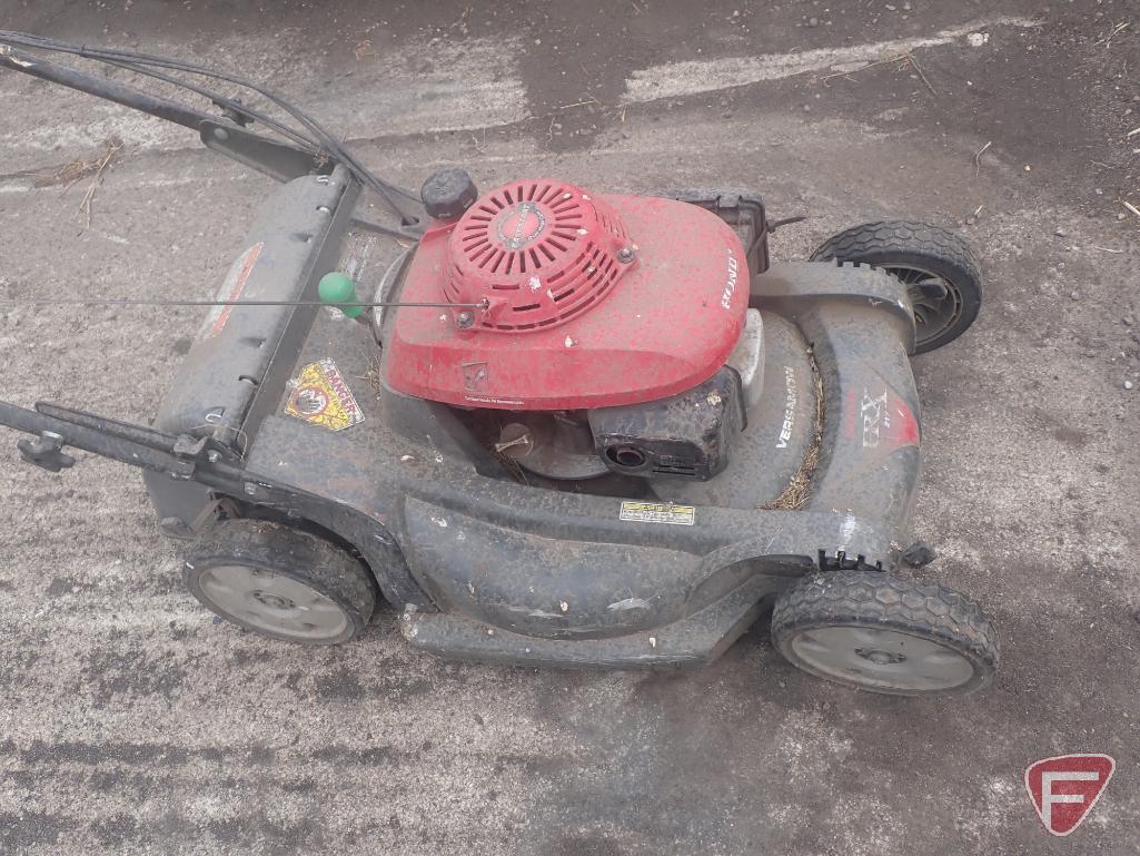 Honda HRX 217 22" self propelled push mower. did not try to start this unit