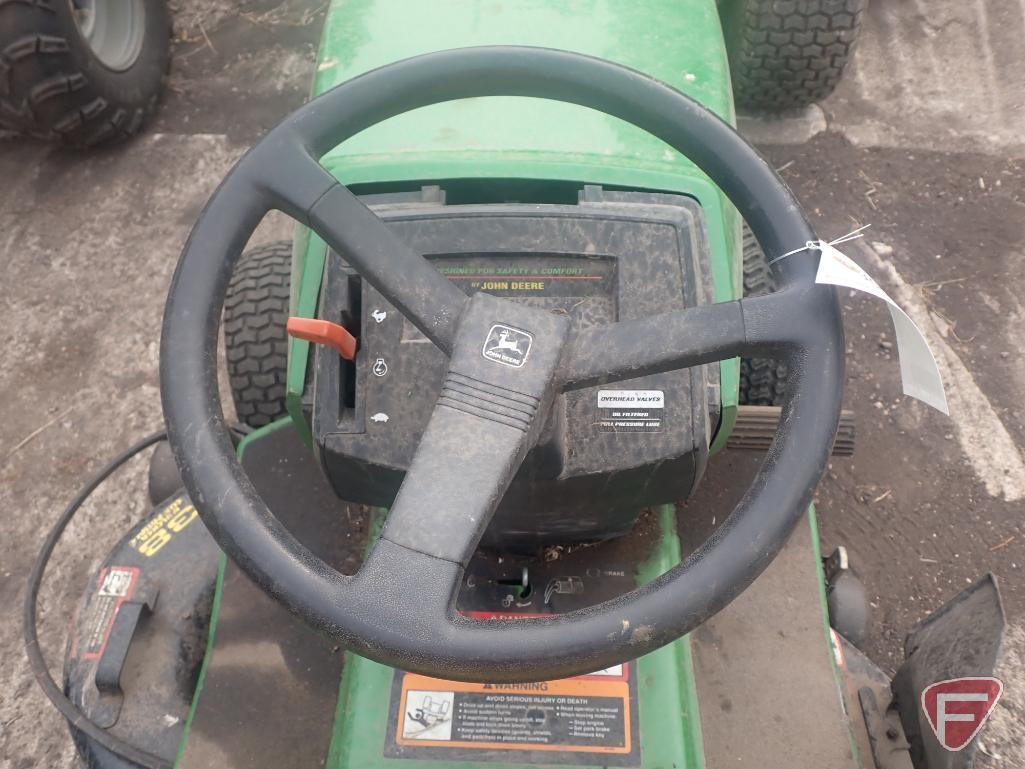 John Deere STX38 lawn tractor, Kohler 13hp gas engine, 38" deck, not running