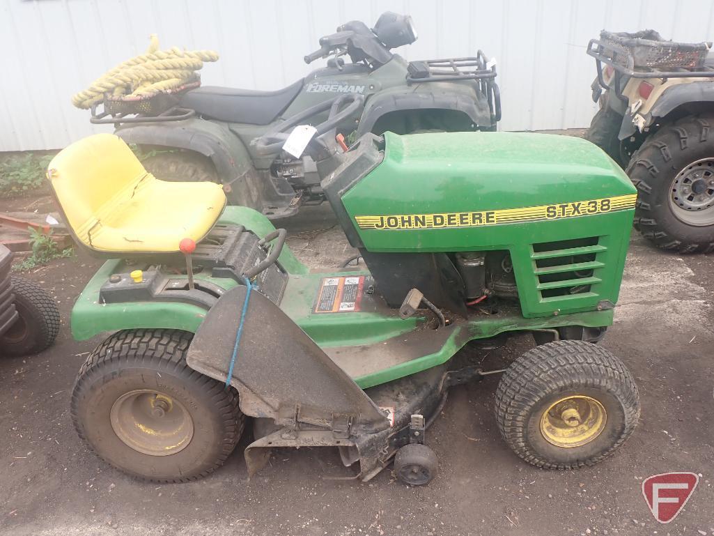 John Deere STX38 lawn tractor, Kohler 13hp gas engine, 38" deck, not running