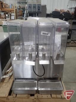 Crathco refrigerated beverage dispenser, model E47/E49-3, 120v