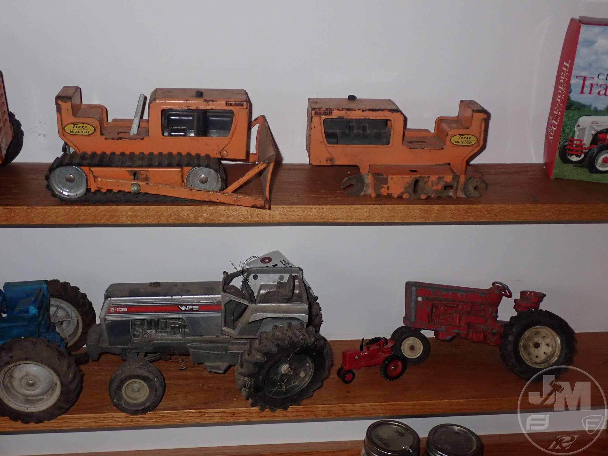 FORD 7710 TOY TRACTOR, TONKA TOY BULLDOZERS