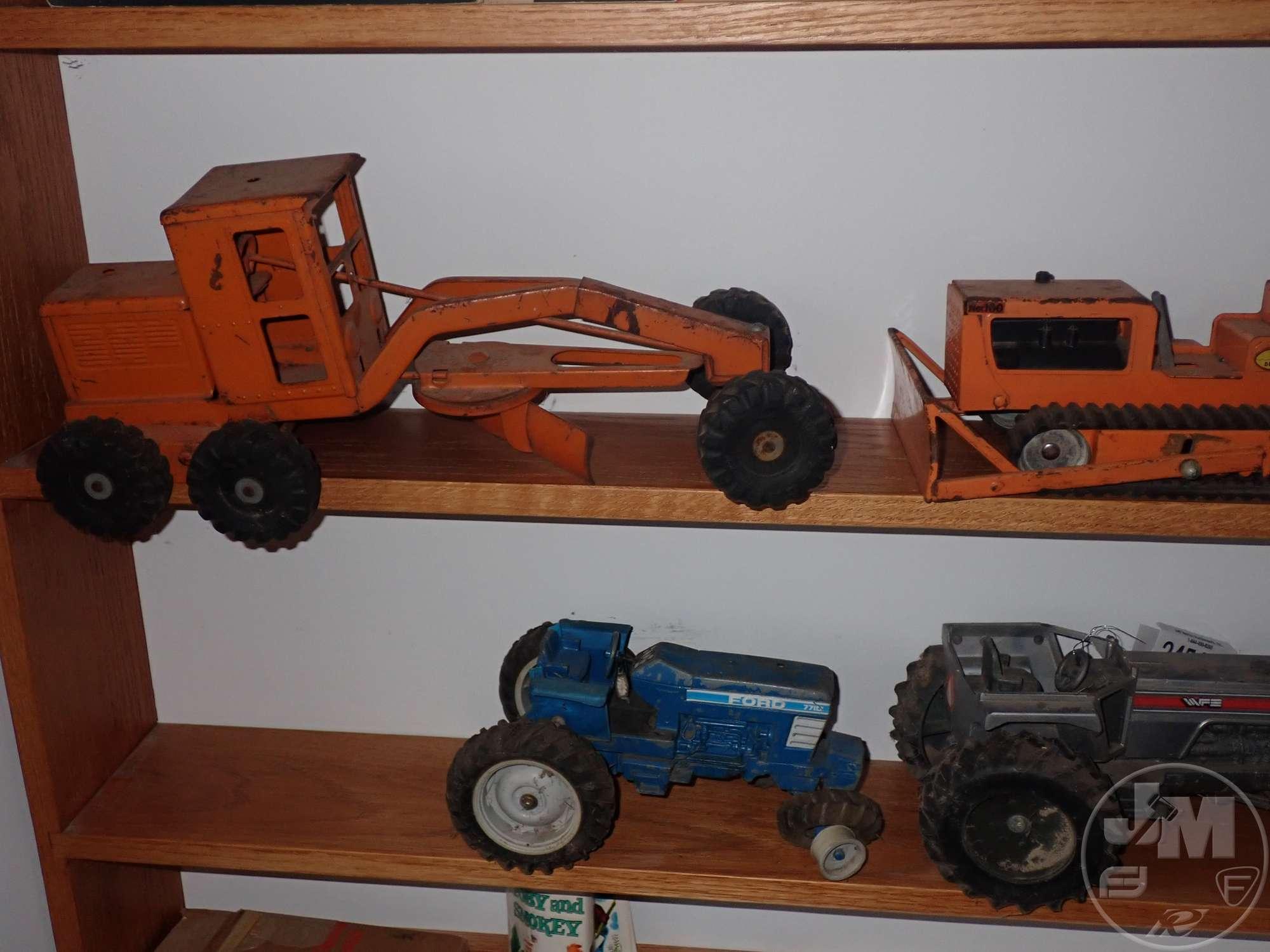 FORD 7710 TOY TRACTOR, TONKA TOY BULLDOZERS