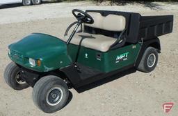 2004 EZ-GO 1000 electric utility vehicle with manual dump box, green, lights