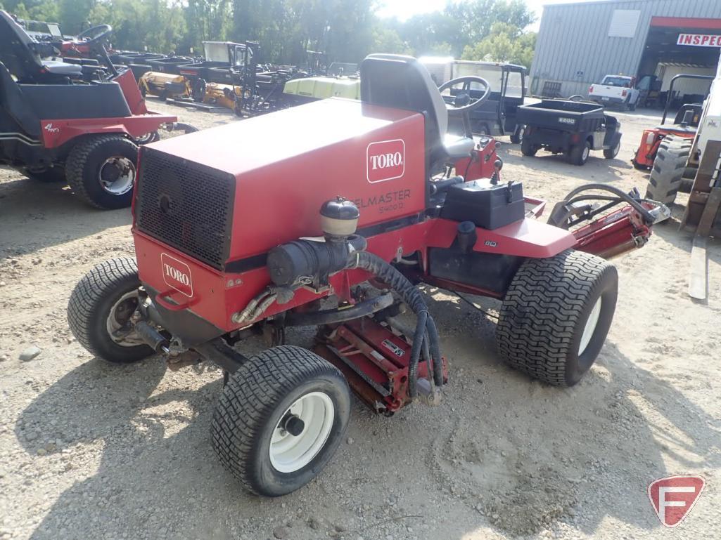 Toro Reelmaster 5400D 2WD 5-gang reel mower, 2,456 hrs.