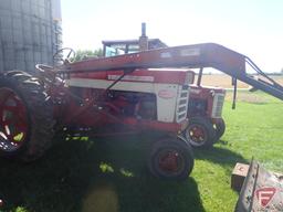 1958 FARMALL 460 TRACTOR, GAS ENGINE, NARROW FRONT, 2 HYDRAULIC REMOTES