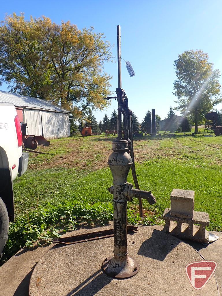 BARNES WATER WELL PUMP JACK, BUYERS MUST BRING TOOLS & HELP TO REMOVE