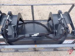 Unused 2021 Wolverine skid Steer 72" Grapple Bucket skid steer attachment