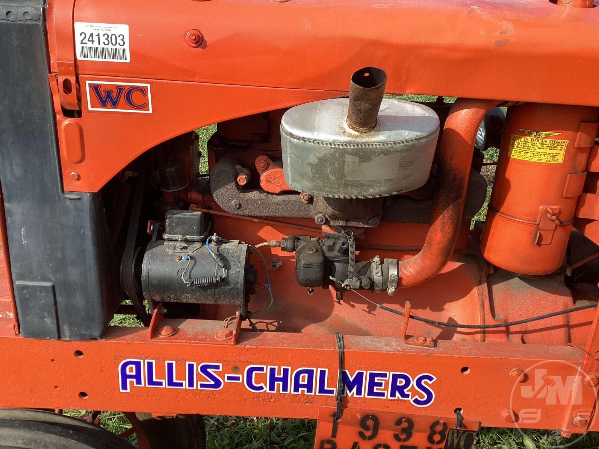 1938 A-C WC ALLIS CHALMERS SN: 72819