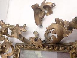 BRASS PICTURE FRAMES, ONE WITH BROKEN LEAF. 2 BOXES