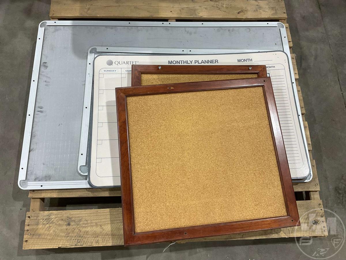 VARIETY OFFICE WHITE BOARDS AND CORK 7 TOTAL