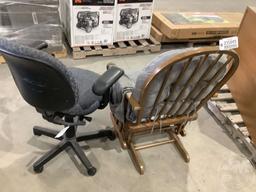 OFFICE CHAIR, ROCKING CHAIR