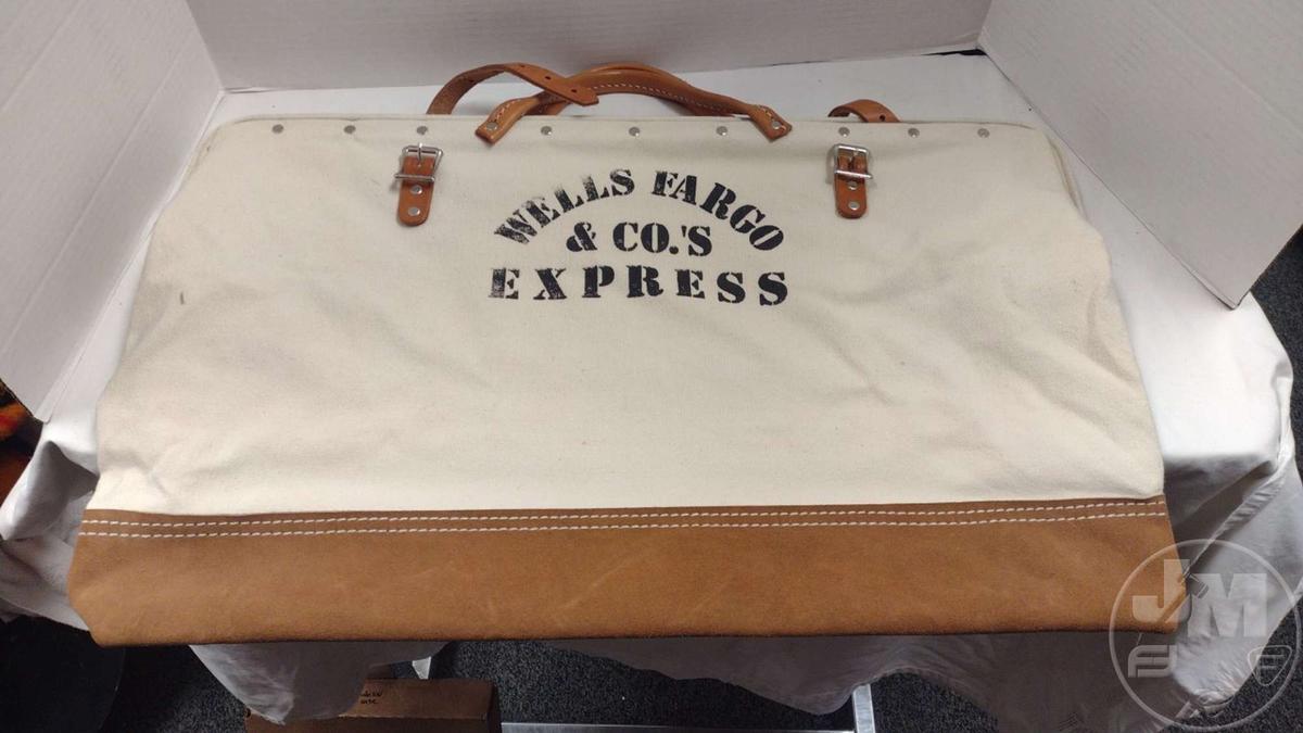 WELLS FARGO MESSENGER/DOCUMENT BAG, RAILROAD BLANKETS, SOUTHERN PACIFIC JACKET. 3