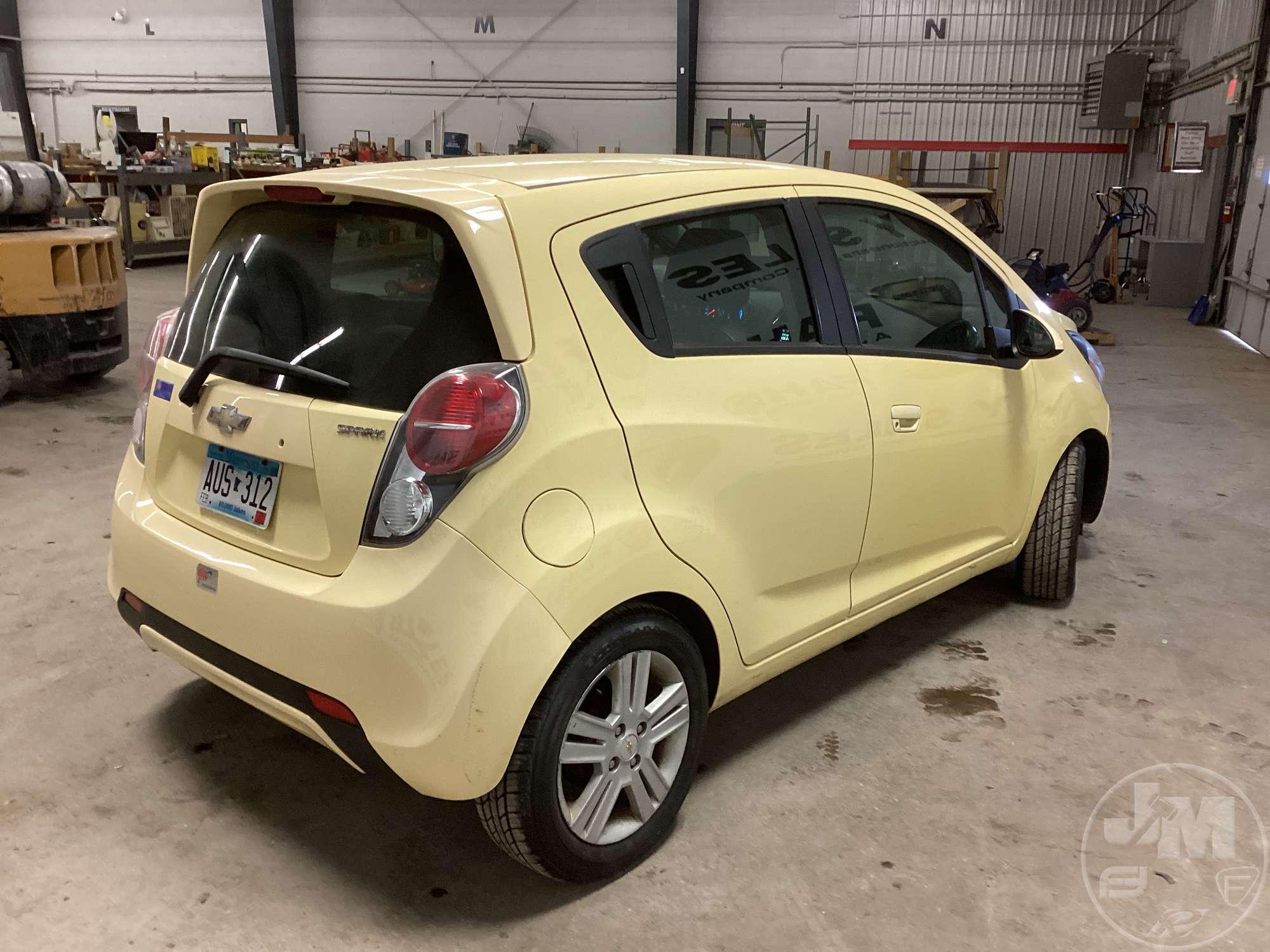 2013 CHEVROLET SPARK VIN: KL8CD6S90DC532636 FWD SEDAN