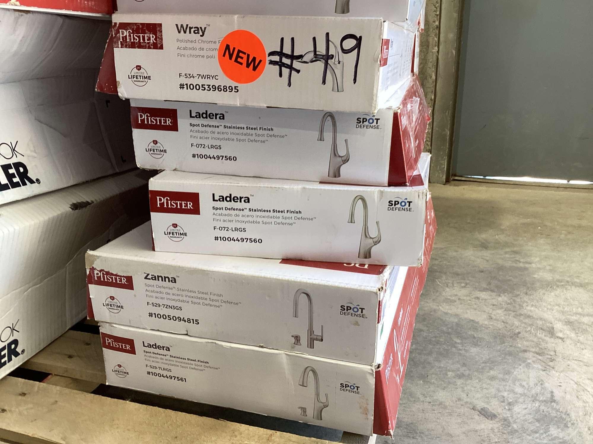 PALLET OF STORE RETURNS KITCHEN / BATHROOM FAUCETS