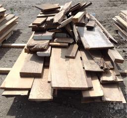 PALLET OF HOME SAWED LUMBER, VARIOUS SIZES AND SPIECIES